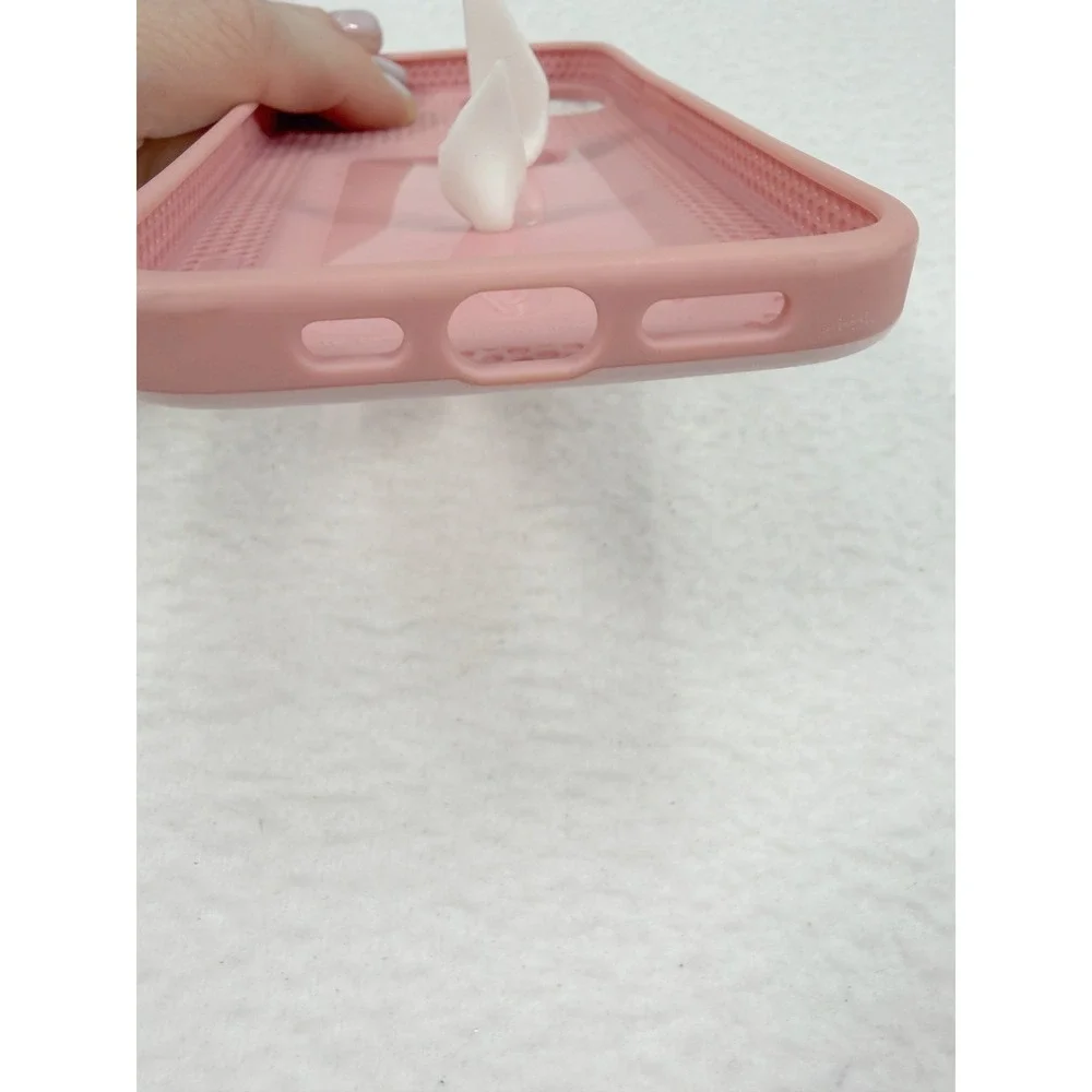 Loopy Blush Pink iPhone 6.1 Case Breast Cancer Awareness Loop